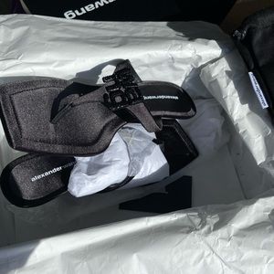 ALEXANDER WANG MULES SIZE 37 fits a 38 also